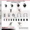 Service Caster 4 Inch 316SS Hard Rubber Wheel Swivel 7/8 Inch Stem Caster Set Lock Brake SCC SCC-SS316TTLEX20S414-HRS-78-4 - alternate 5